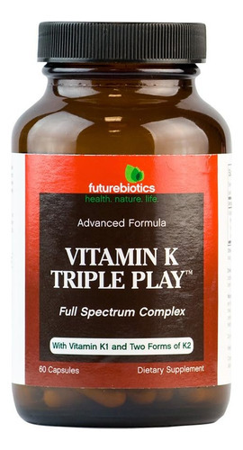 Cápsulas Futurebiotics, Triple Play De Vitamina K, Contagem