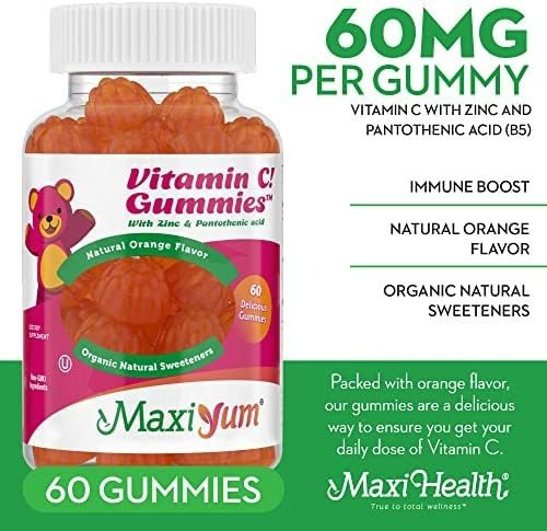 Vitamina C Maxi Yum 60 Mg 60 Cápsulas - Imagem 2