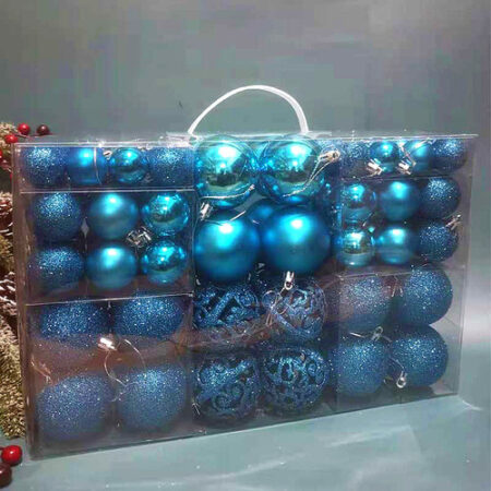 Conjunto De Bolas De Natal De Cor Sólida/fosco/glitter, 100 - Imagem 17