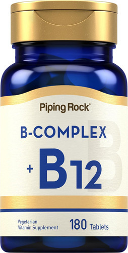 Piping Rock Complexo De Vitamina B | 180 Comprimidos | Com B