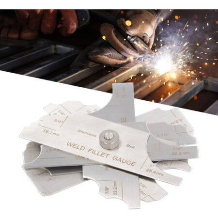 Q Régua De Inspeção De Soldagem Weld Fillet Gauge Em Aço - Imagem 6
