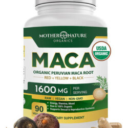 Suplemento De Cápsulas Orgânicas De Raiz De Maca Mother Natu