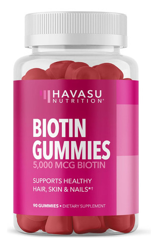 Vitamina B7 Havasu Nutrition/ 5000 Mcg/90 Gomitas