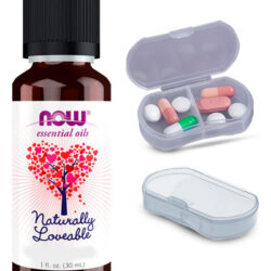 Now Foods Mistura Óleo Naturally Loveable + Porta Cápsulas
