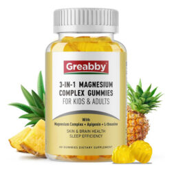Gomas De Complexo Triplo De Magnésio Greabby - 800 Mg De Gli