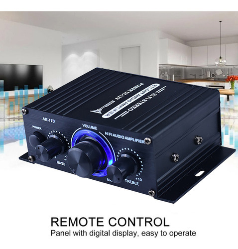 Amplificador De Potência De Áudio Estéreo Ak-170 Mini Hifi 2 - Imagem 10