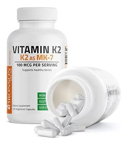 Vitamina K2 Bronson 100mcg 120 Cápsulas - Imagem 6