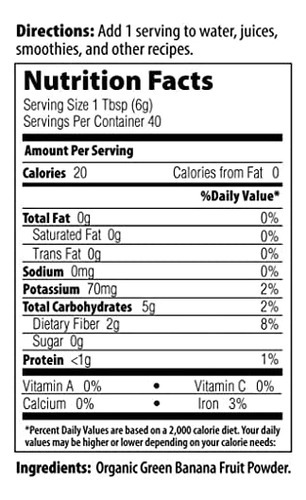 Mrm Nutrition Banana Verde Orgânica Em Pó | Superalimentos | - Imagem 4