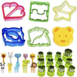 Yiyi Conjunto Cortador Sanduíche Frutas Infantil 28