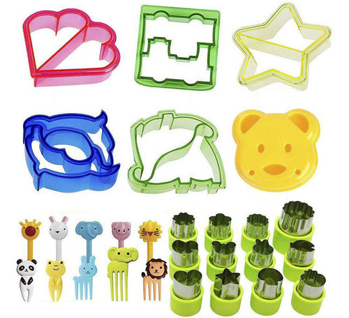 Yiyi Conjunto Cortador Sanduíche Frutas Infantil 28