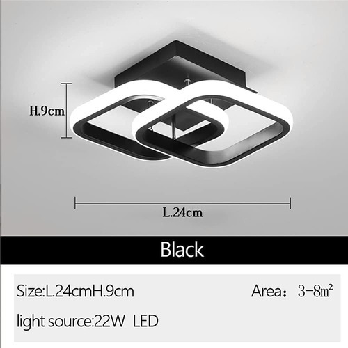 Luminária Pendente Moderna, Quarto, Luz Led De 20 Cm - Imagem 3