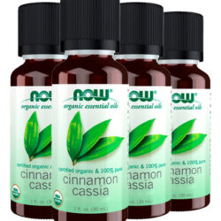 Óleo Canela Cássia Now Foods 30ml Orgânico Importado 4un