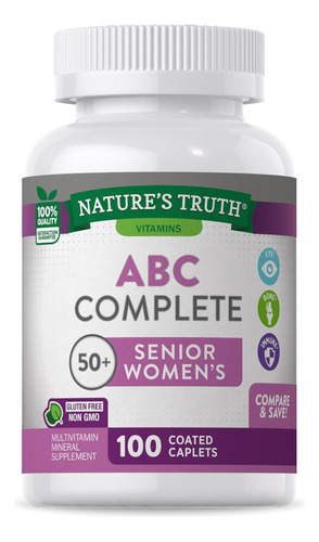 Multivitamínico Para Mulheres 50 Plus | 100 Cápsulas | Não-o