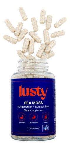 Cápsulas De Musgo Marinho Lusty Nutrition - American Made -