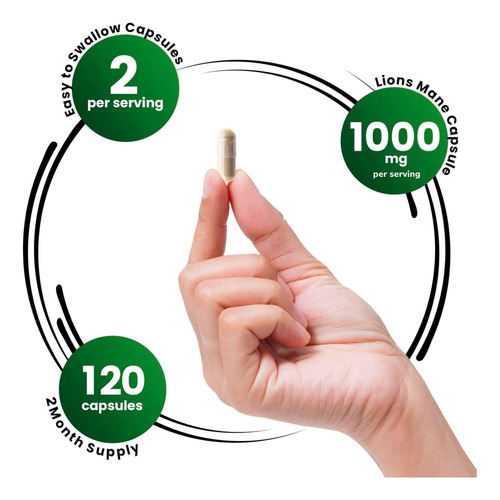 Suplemento Genex Formulas Lions Mane Com 100% Extrato De Lio - Imagem 3