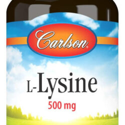 Carlson Labs L-lisina, 500mg, 100 Cápsulas