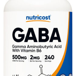 Nutricost Gaba (ácido Gama Aminobutírico) + Vitamina B6, 500