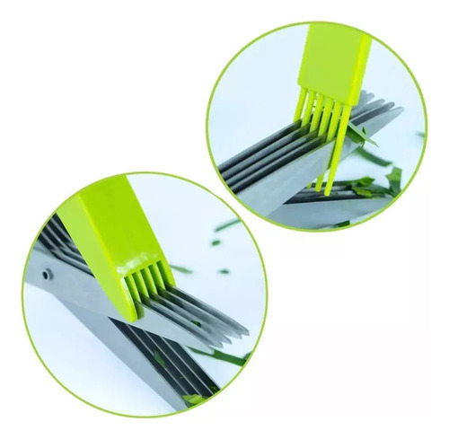 Tesoura De Cebola Verde Multicamada, Corte De Aço Inoxidável - Imagem 7