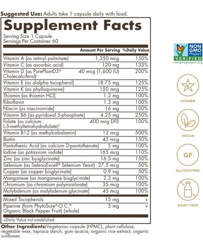 Solgar One Daily Mens Suplemento Multivitamínico De Suporte - Imagem 2