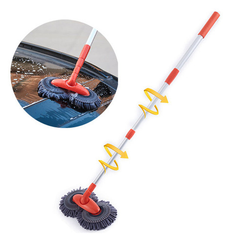 Kit De Esfregão De Limpeza Pesado Retrátil Automotivo, Esfre