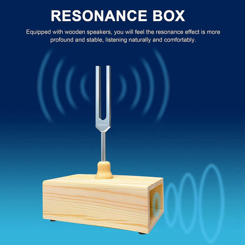 2x Diapasão De 432 Hz Com Caixa De Ressonância, Para Cura So - Imagem 3