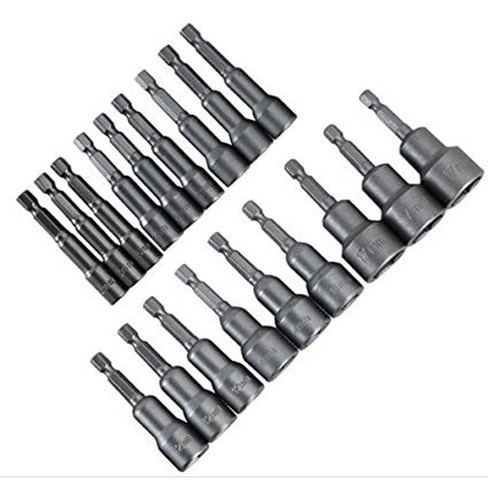 Soquete De Chave De Porca Magnética De 1/4 Haste Métrica F D - Imagem 3