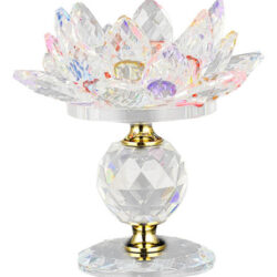 Suporte De Vela Votiva De Flor De Lótus Luz De Castiçal
