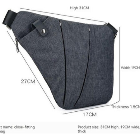 Pacote Esportivo Sling Casual Bag Chest Caminhada Travel Sli - Imagem 2