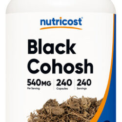 Suplemento Nutricost Black Cohosh 540mg 240 Cápsulas