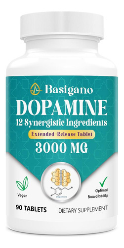 Suplemento Natural De Dopamina Basigano Para Energia, Foco,