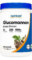 Suplemento Nutricost Glucomannan Em Pó 500g Sem Glúten - Imagem 2