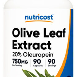 Suplemento De Extrato De Folha De Oliveira Nutricost 750 Mg