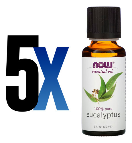 Óleo Eucalipto 30ml Globulus Now Foods Puro Importado 5un - Imagem 2