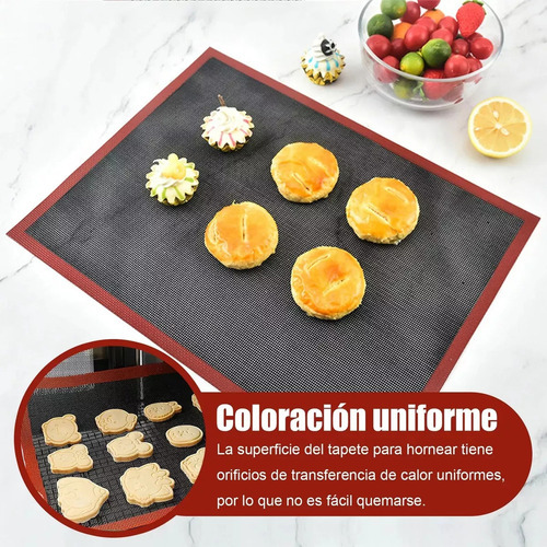 4 Peças De Tapete Para Assar Bolos De Biscoito, Tapete De Fo - Imagem 3
