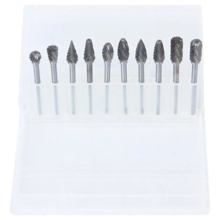 Kit 10 Ponta Montada Fresa Tungstênio Retifica Metal - Imagem 9