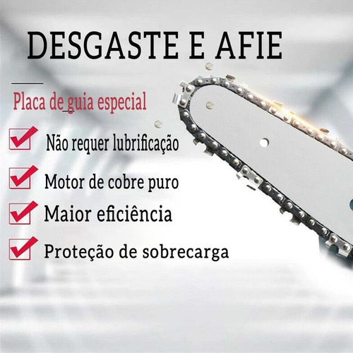 Moto Serra Eletrosserra Elétrica Profissional Ferramentas - Imagem 4