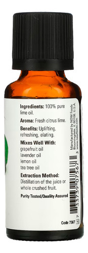 Óleo De Limão Now Foods 30ml Puro Importado 4un - Imagem 4