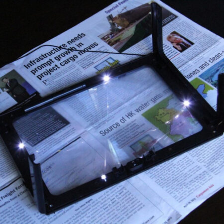 Lupa Gigante Grande Com Viva-voz Com Ampliador De Luz Led - Imagem 11