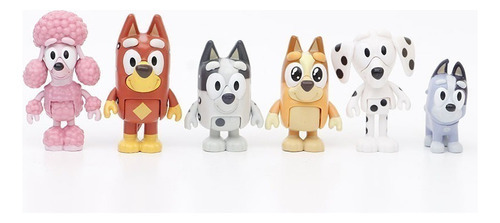 // S 12 Peças De Presente De Brinquedo Modelo Bluey Para - Imagem 4