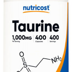 Suplemento Nutricost Taurine 1000mg 400 Cápsulas