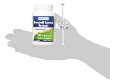 Extrato De Brotos De Brócolis Best Naturals, 1000 Mg, 120 C - Imagem 6