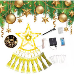 350 Luzes Led Solares De Cachoeira De Fadas De Natal