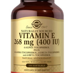 Vitamina E Solgar 400 Ui 100 Cápsulas