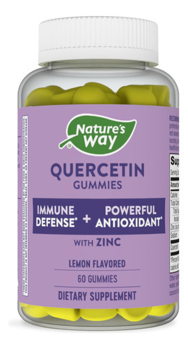 Nature's Way Gomas De Quercetina Com Zinco, Defesa Imunológi