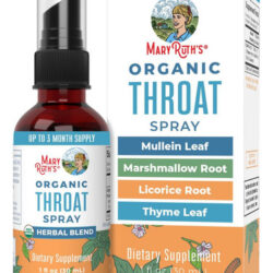 Maryruth Organics Usda Spray Orgânico Para Garganta Com Folh