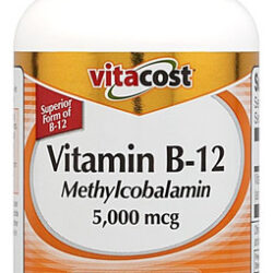 Vitacost, Vitamina B-12, Metilcobalamina - 5000 Mcg - 100 Cá