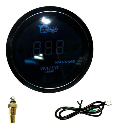 2 "52mm Universal Carro Caminhão Digital Azul Led - Imagem 2