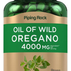 Cápsulas De Óleo De Orégano Piping Rock 4000mg | 200 Comprim