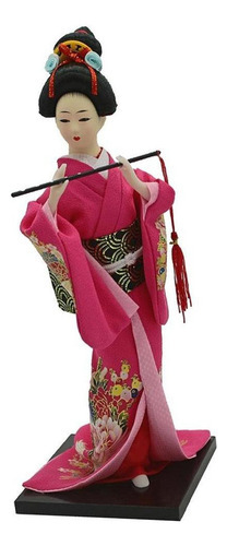 12 Figura De Boneca De Gueixa Japonesa Quimono Japonês - Imagem 5