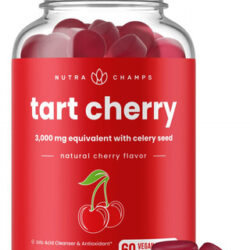 Suplemento Nutrachamps Tart Cherry Gummies 60 Gomas Veganas